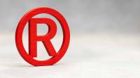Registreret varemærke - patent - ophavsret - rødt bogstav - 3840x2160